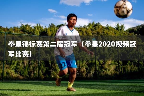 拳皇锦标赛第二届冠军(拳皇2020视频冠军比赛)